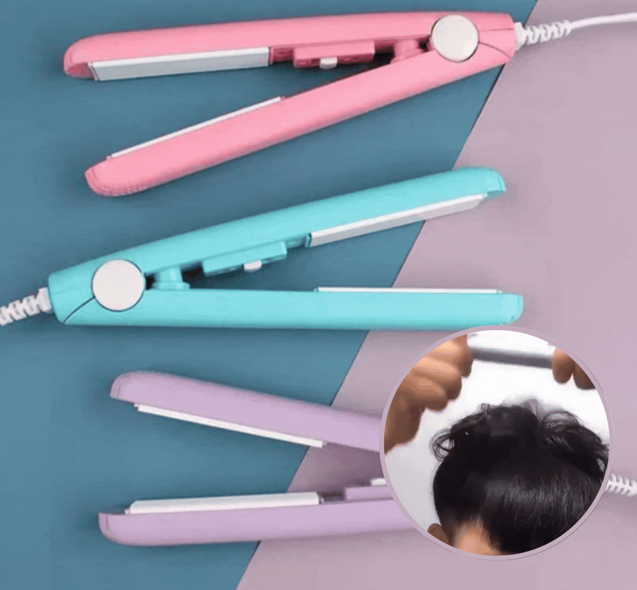 Mini Curling Iron l Curls your hair beautifully in just 5 minutes!