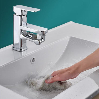 Rotating faucet extension